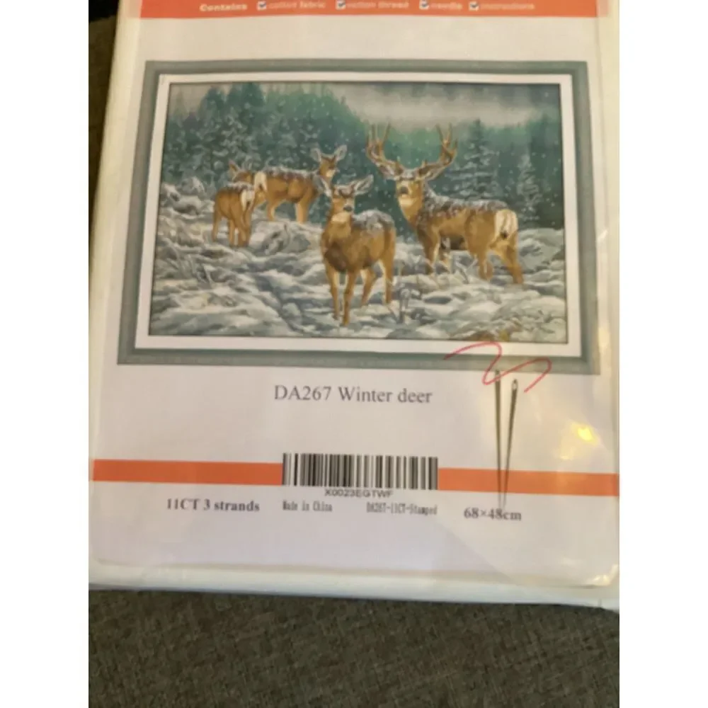 Joy Sunday Stamped Cross Stitch Kit